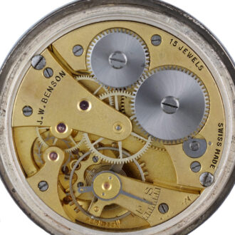 A Swiss lever pocket watch in a silver half hunter case Circa 1898 A Swiss lever pocket watch in a silver half hunter case Circa 1898