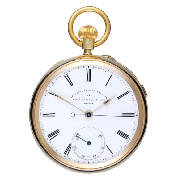 A centre seconds lever with power reserve indication Circa 1898