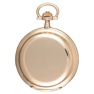 A Swiss lever pocket watch in a gold full hunter case Circa 1900