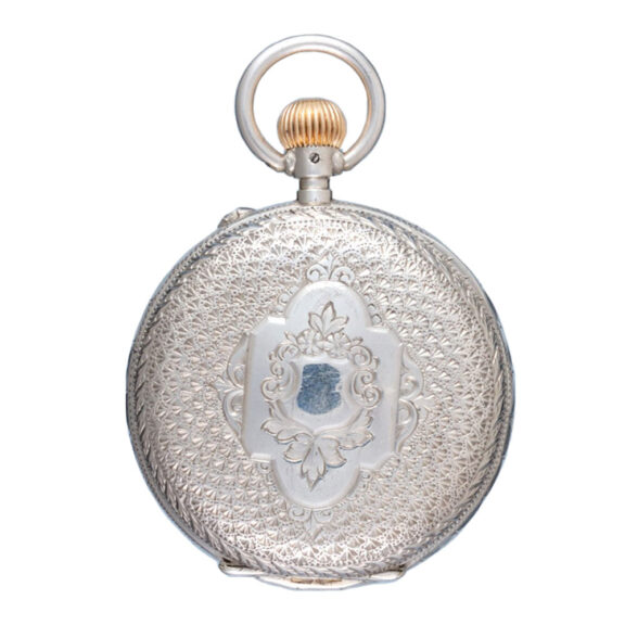 Unusually small Swiss cylinder watch with digital dial Circa 1900 Unusually small Swiss cylinder watch with digital dial Circa 1900