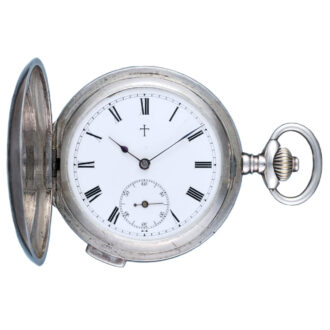 Swiss silver quarter repeating erotic lever pocket watch Circa 1900 Swiss silver quarter repeating erotic lever pocket watch Circa 1900