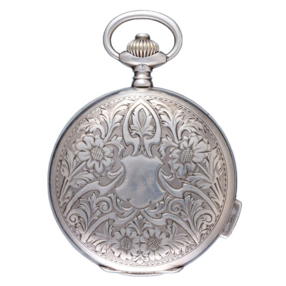 Swiss silver quarter repeating erotic lever pocket watch Circa 1900 Swiss silver quarter repeating erotic lever pocket watch Circa 1900