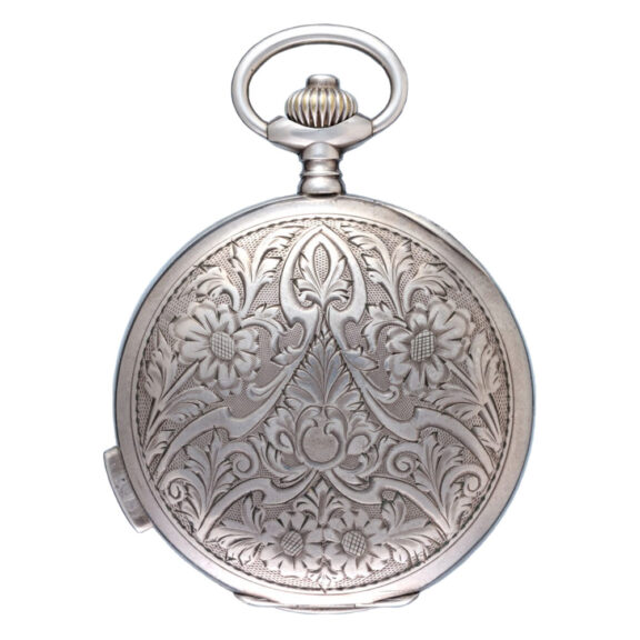 Swiss silver quarter repeating erotic lever pocket watch Circa 1900 Swiss silver quarter repeating erotic lever pocket watch Circa 1900