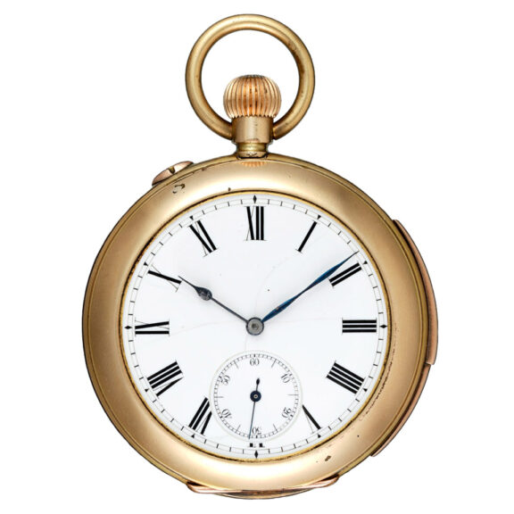 Swiss gilt-metal minute repeating lever watch Circa 1900