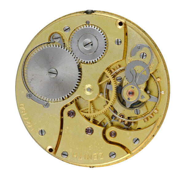 A lever pocket watch in gold set agate open face case Circa 1900 A lever pocket watch in gold set agate open face case Circa 1900