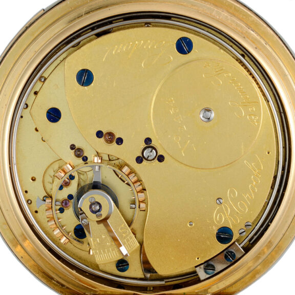 English minute repeating lever in gold full hunter case Circa 1900 English minute repeating lever in gold full hunter case Circa 1900