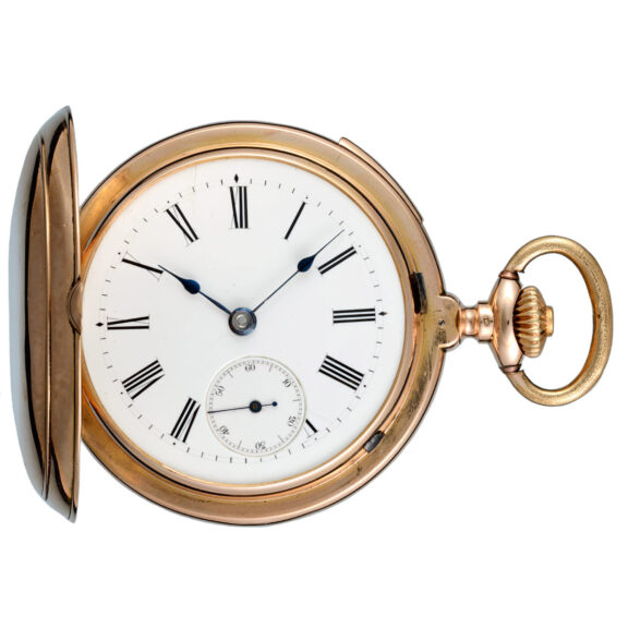 Swiss gold quarter repeating erotic lever pocket watch circa 1900 Swiss gold quarter repeating erotic lever pocket watch circa 1900