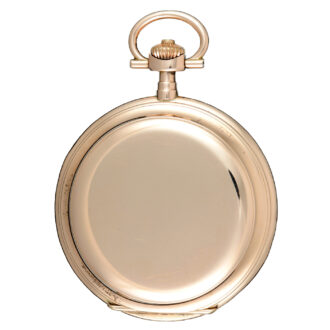 A Swiss lever pocket watch in a gold full hunter case Circa 1900