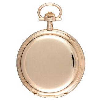 A Swiss lever pocket watch in a gold full hunter case Circa 1900