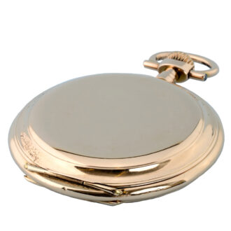 A Swiss lever pocket watch in a gold full hunter case Circa 1900