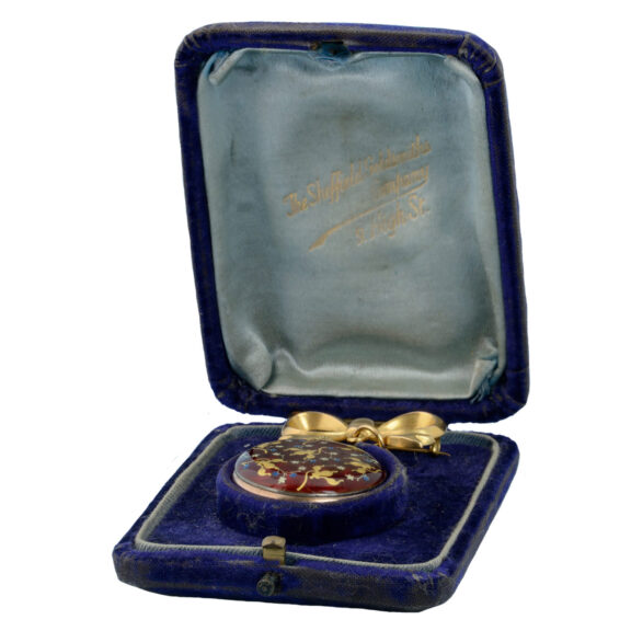 Swiss cylinder in silver/gilt/enamel case with pendant Circa 1900 Swiss cylinder in silver/gilt/enamel case with pendant Circa 1900