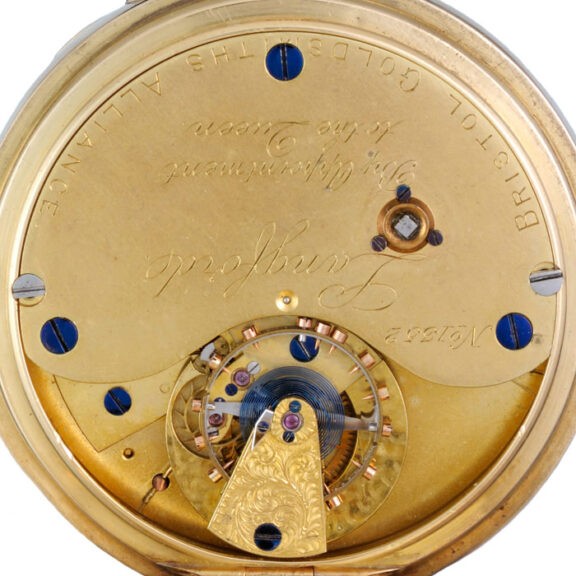 English 18 carat gold freesprung carrousel watch Circa 1901 English 18 carat gold freesprung carrousel watch Circa 1901