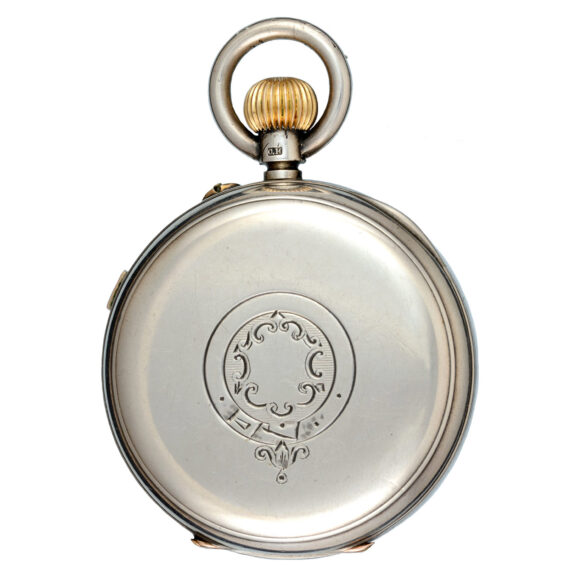 English centre seconds lever in a silver open face case Circa 1901 English centre seconds lever in a silver open face case Circa 1901