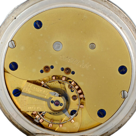 English centre seconds lever in a silver open face case Circa 1901 English centre seconds lever in a silver open face case Circa 1901