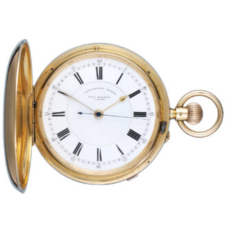 English lever in large, substantial gold full hunter case Circa 1906