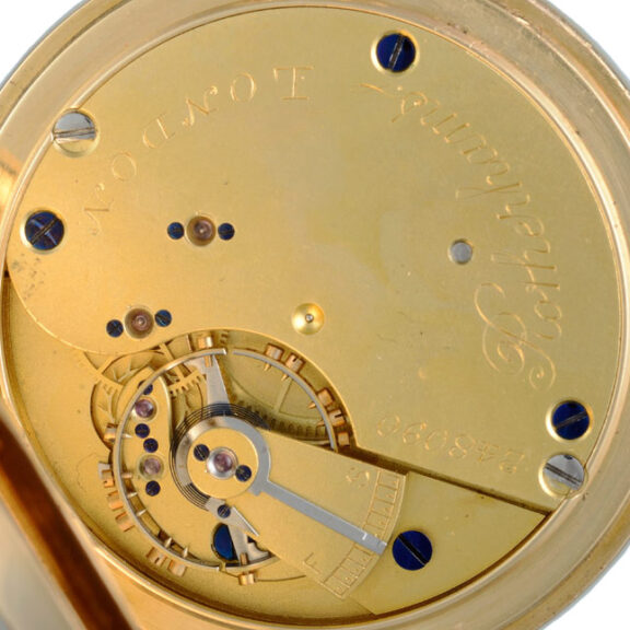 English lever pocket watch in a gold full hunter case Circa 1906 English lever pocket watch in a gold full hunter case Circa 1906