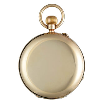 An English lever pocket watch in gold full hunter case Circa 1907