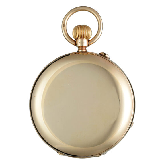 An English lever pocket watch in gold full hunter case Circa 1907 An English lever pocket watch in gold full hunter case Circa 1907