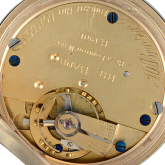 An English lever pocket watch in gold full hunter case Circa 1907