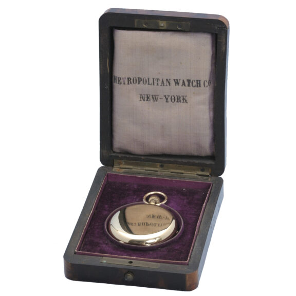 An English freesprung lever in a gold full hunter case Circa 1909 An English freesprung lever in a gold full hunter case Circa 1909