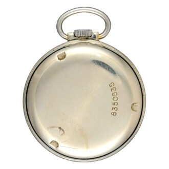 A black dial military nickle pocket watch by Zenith Circa 1910