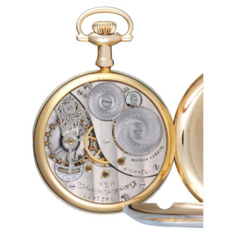 American lever pocket watch in a gold open face case Circa 1910