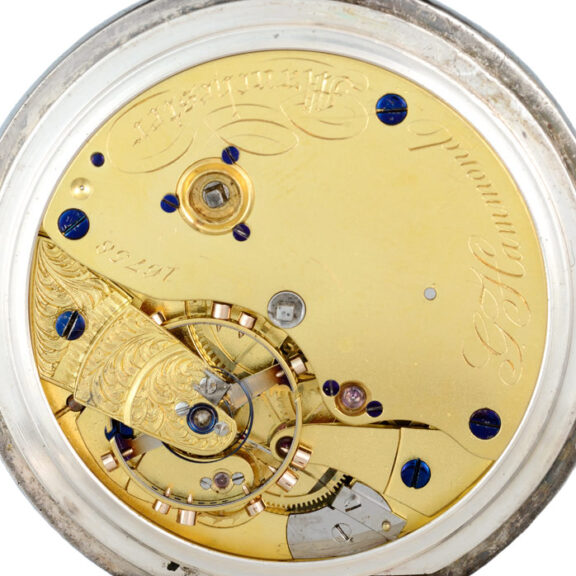 English fusee chronometer in a silver open face case Circa 1910 English fusee chronometer in a silver open face case Circa 1910