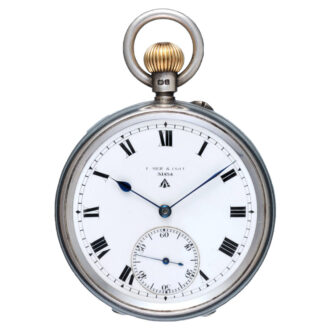 An English lever deck watch in a silver open face case Circa 1912