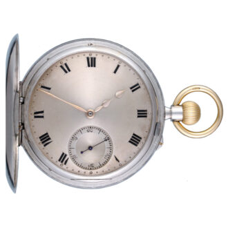 A very rare platinum half hunter with gold movement Circa 1912