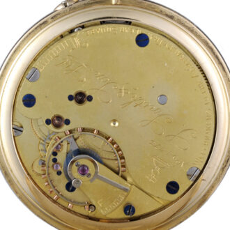 English lever pocket watch in slim gold full hunter case Circa 1913 English lever pocket watch in slim gold full hunter case Circa 1913