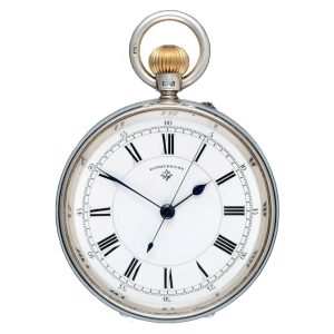 An English lever deck watch in a silver open face case Circa 1913