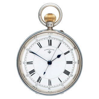 An English lever deck watch in a silver open face case Circa 1913