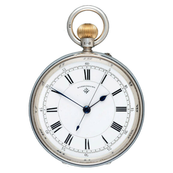 An English lever deck watch in a silver open face case Circa 1913