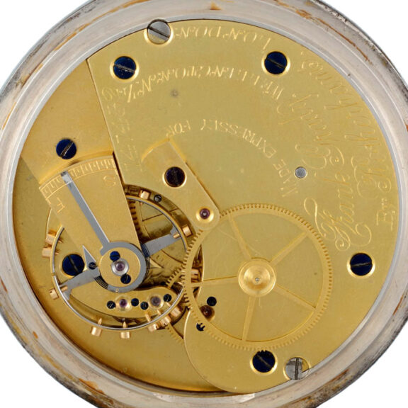 An English lever deck watch in a silver open face case Circa 1913 An English lever deck watch in a silver open face case Circa 1913