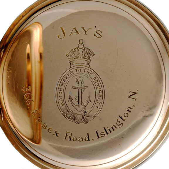 A Swiss lever pocket watch in a gold full hunter case Circa 1913 A Swiss lever pocket watch in a gold full hunter case Circa 1913