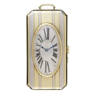 American art deco watch combined with a cigar cutter Circa 1915