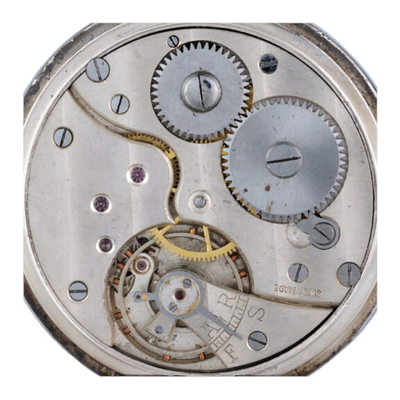 Swiss silver half hunting cased lever pocket watch Circa 1917 Swiss silver half hunting cased lever pocket watch Circa 1917