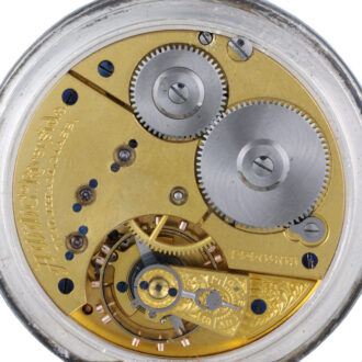 American lever pocket watch in silver full hunter case Circa 1920