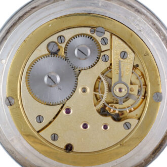 Swiss lever watch and compass in silver open face case Circa 1920 Swiss lever watch and compass in silver open face case Circa 1920