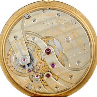 Swiss lever by Patek Philippe in a gold open face case Circa 1920