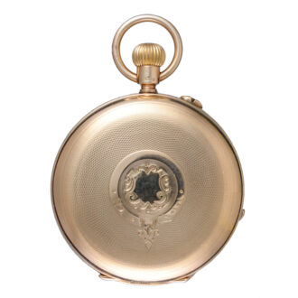 An English lever in an engine turned full hunter case Circa 1923