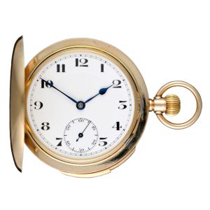 Swiss gold minute repeating lever pocket watch Circa 1924
