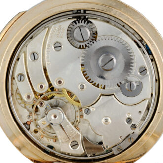 Swiss gold minute repeating lever pocket watch Circa 1924
