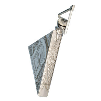 A Swiss lever masonic watch in a triangular silver case Circa 1924