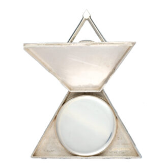 A Swiss lever masonic watch in a triangular silver case Circa 1924