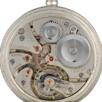 A Swiss lever pocket watch in a silver half hunter case Circa 1924 A Swiss lever pocket watch in a silver half hunter case Circa 1924