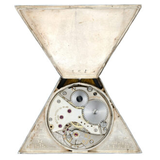 A Swiss lever masonic watch in a triangular silver case Circa 1925