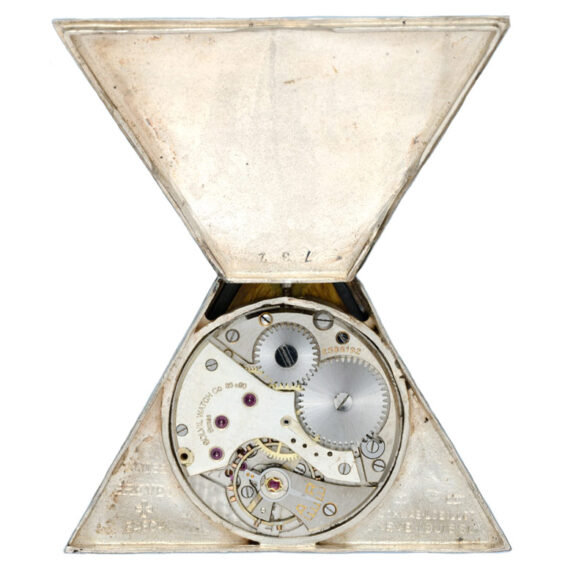 A Swiss lever masonic watch in a triangular silver case Circa 1925 A Swiss lever masonic watch in a triangular silver case Circa 1925