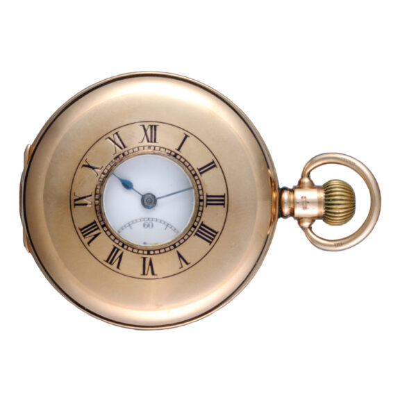 A Swiss lever by Rolex in a gold half hunter case Circa 1929
