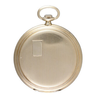 A lever pocket watch by IWC in a gold open face case Circa 1930